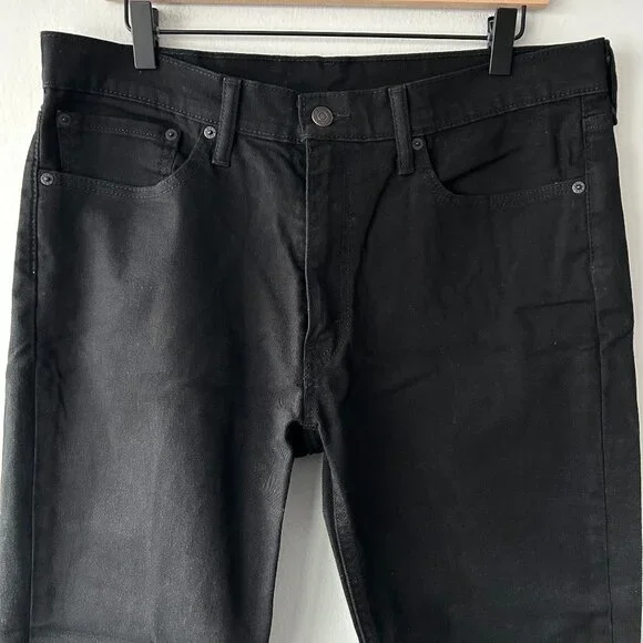 Levi's 541 Black Athletic Taper Jeans Black Stretch Denim Men's Size 34/32 - Picture 3 of 9